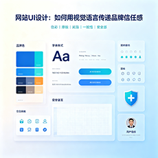 贵港建站-网站UI设计：如何用视觉语言传递品牌信任感